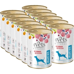 4Vets Supporto per la pelle del cane 12x400 g