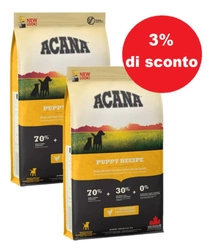 Acana Heirtage Puppy&Junior 2x11,4kg - 3% di sconto in un set