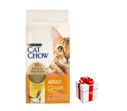 PURINA Cat Chow Alimento per adulti al pollo 15 kg + una sorpresa per il gatto!