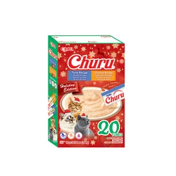 INABA Cat Holiday Box - - Set di delizie natalizie per il vostro gatto