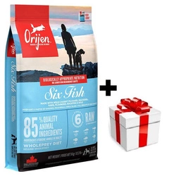 ORIJEN Six Fish Dog 6kg + sorpresa per il cane GRATIS