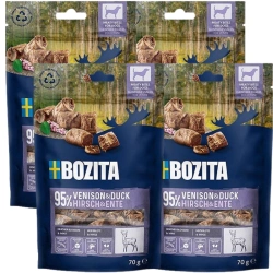 BOZITA Meaty Bites anatra con selvaggina snack per cani 4x70 g