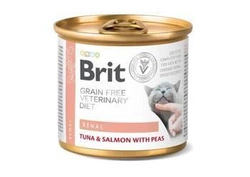 Brit Grain Free Veterinary Diet Cat Renal Tonno, salmone e piselli 200g