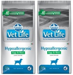 Farmina Vet Life Canine Hypoallergenic Egg&Rice 12kg x2