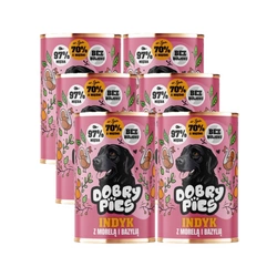 Dobry Pies Tacchino con albicocche e basilico 6x400g