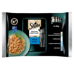 Sheba Sachet Selection in salsa di pesce 4x85g