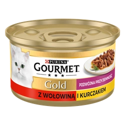 Purina Gourmet Gold con manzo e pollo in salsa 85g