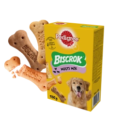 Pedigree Biscrok Cube Cookies per cani adulti con agnello, pollo e manzo 500g
