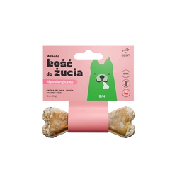 AZANKI Azanki Osso da masticare S/M 12 cm in pelle di cervo con agnello e bacche di goji