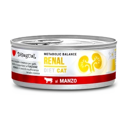 Disugual  Cibo umido per gatti Veterinario RENAL Manzo (adulto) 85 g