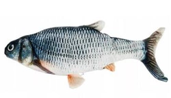 Gioco per gatti pesce di peluche con erba gatta 21 cm