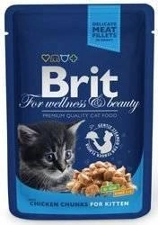 Brit Premium Kitten con pollo in salsa 100g