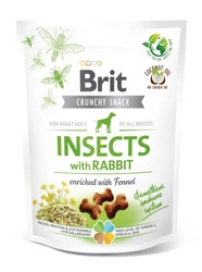 BRIT CARE Dog Crunchy Cracker Insects ricchi di coniglio 200 g