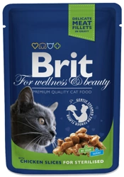 Brit Premium Cat per gatti adulti sterilizzati con pollo 100g