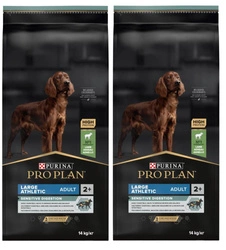 PRO PLAN Sensitive Digestion Large Athletic Adult cibo per cani ricco di agnello 2x14kg