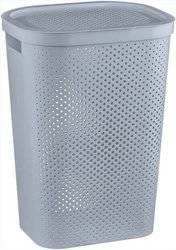 Curver Infinity Cestino per il bucato grigio 60l
