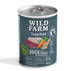 Wild Farm Superfood Duck 400g cibo per cani senza cereali