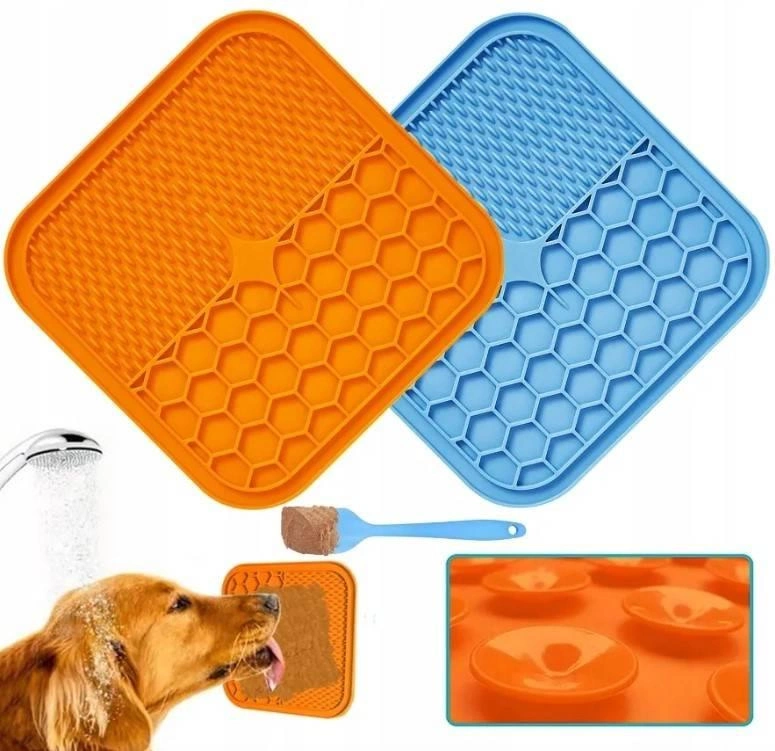 Tappetino Leccare Per Cani In Silicone - Con Ventosa Per Alimentazione Lenta E Riduzione Ansia