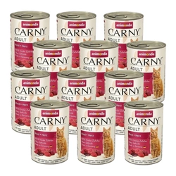 Animonda Gatto Carny Adulti Manzo e cuori 12x400g