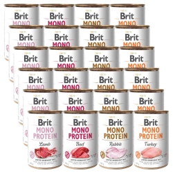 BRIT MONO PROTEIN Miscela di sapori 24x400g