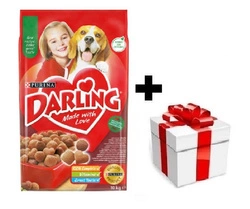 PURINA Darling con una deliziosa miscela di manzo e pollo 10 kg + sorpresa per il cane GRATIS