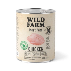 WILD FARM Pate Chicken 800g cibo per cani senza glutine