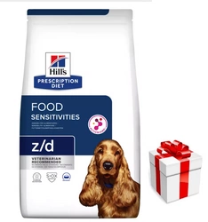 Hill's PD Prescrizione Dieta Canine z/d Sensibilità alimentari 10kg + sorpresa per il cane GRATIS