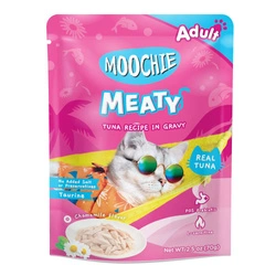 MOOCHIE Tuna In Gravy 70g cibo umido per gatti (Tonno e camomilla in salsa)