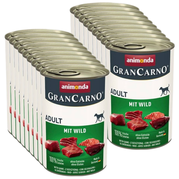 ANIMONDA GranCarno Adult Dog gusto: Selvaggina 18x400g