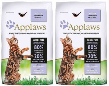 APPLAWS Complete Dry Adult Chicken With Duck 7,5kg x2