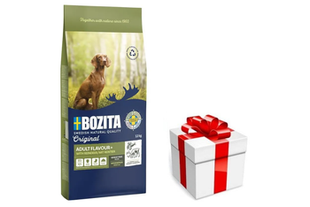 BOZITA Dog Adult Flavour Plus 12 kg + sorpresa per il cane GRATIS