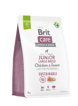 BRIT CARE Dod Sustainable Junior Large Breed Chicken & Insect 3kg