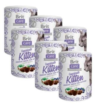 BRIT CARE Snack per gatti Superfruits Kitten 6x100g - di sconto in un set