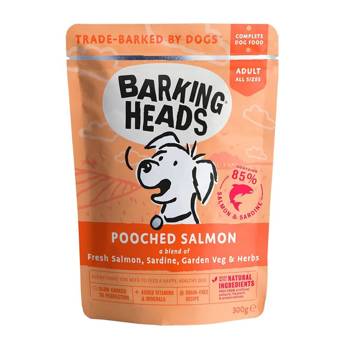 Barking Heads Pooched Salmone in bustina per cani 300g
