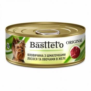 Basttet'o Original Pollo con pezzi di manzo in gelatina 85g (lattina) - per il cane