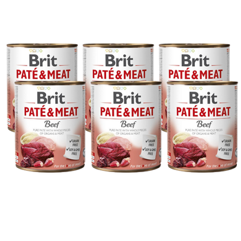 Brit Pate & Meat Con manzo 6x800g