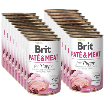 Brit Pate & Meat Puppy Pollo e tacchino 18x400g