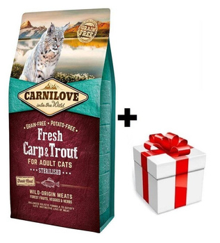 Carnilove Cat Fresh Carp&Trout Sterilised For Adult 6kg + sorpresa per il gatto GRATIS