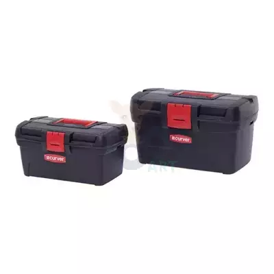 Curver Herobox Basic Set di cassette degli attrezzi rosso/nero 13"+16