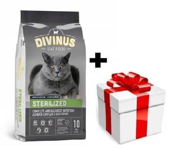DIVINUS Cat Sterilised - cibo secco per gatti - 10 kg + sorpresa per il gatto GRATIS