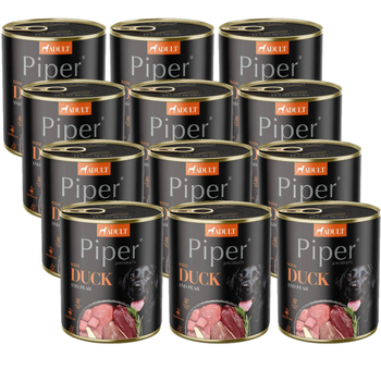 DOLINA NOTECI Piper per cani con anatra e pera 12x800g