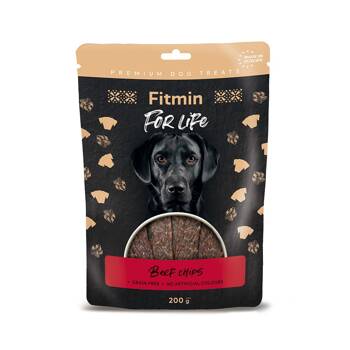 FITMIN DOG TREAT BEEF chips 200g