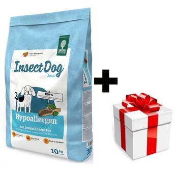 GREEN PETFOOD InsectDog Hypoallergen 10kg + sorpresa per il cane GRATIS