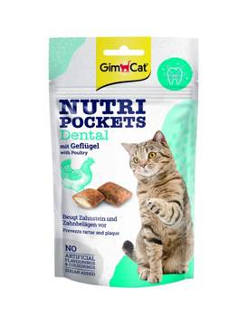 GimCat Nutri Pockets Dental crocchette con pollo 60g