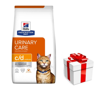 HILL'S PD Prescription Diet Feline c/d Multicare Pollo 8kg + sorpresa per il gatto GRATIS