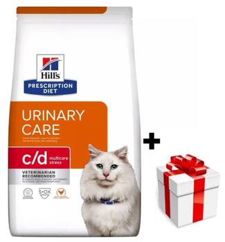 HILL'S PD Prescription Diet Feline c/d Urinary Stress 8kg  + sorpresa per il gatto GRATIS