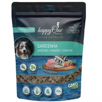 HappyOne Mediterraneum sardina 190g Bocconcino semi-umido per cani 