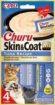 INABA Churu Skin & Coat per gatti gusto tonno 4x14g