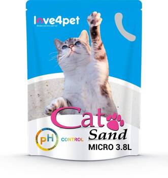 Lettiera per gatti in silicone Sand Micro - PH Control 3,8l (cambia colore per verificare i primi segni di malattia)