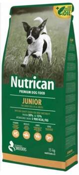 NutriCan Junior Karma Premium Alimento per cani giovani di razza piccola e media 15 kg